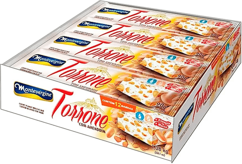 Montevérgine Torrone com Amendoim (12x90g | 1,08kg))